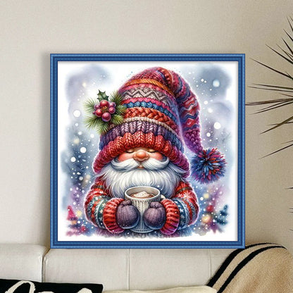 Christmas Gnome - 11CT Stamped Cross Stitch 40*40CM