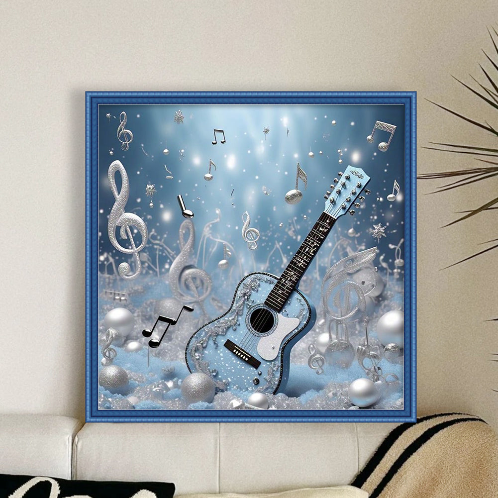 Guitar - 11CT Stamped Cross Stitch 40*40CM