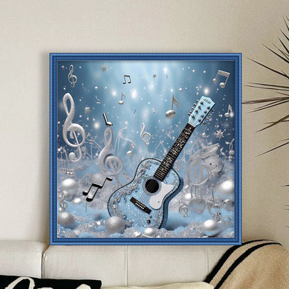 Guitar - 11CT Stamped Cross Stitch 40*40CM