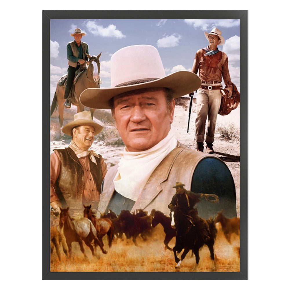 John Wayne (Actor) - 11CT Stamped Cross Stitch 40*55CM