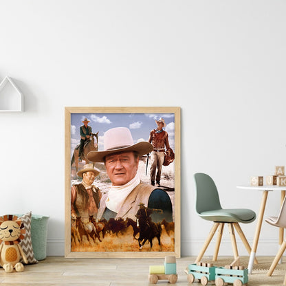 John Wayne (Actor) - 11CT Stamped Cross Stitch 40*55CM