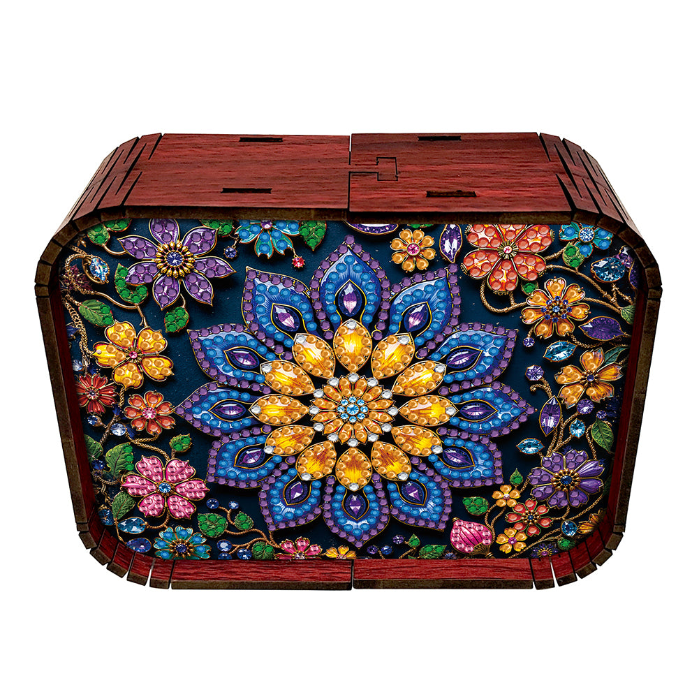 1pc Mandala Wooden Music Box Diamond Painting Art Kit Unique Gift for Christmas