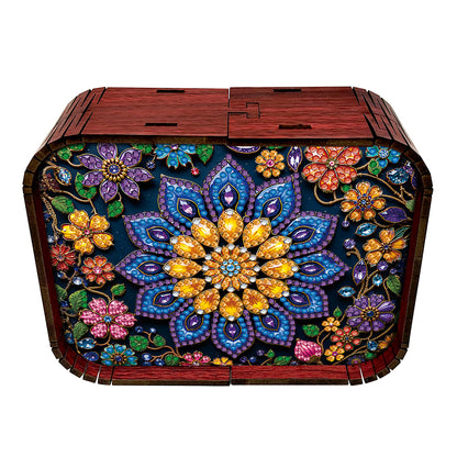 1pc Mandala Wooden Music Box Diamond Painting Art Kit Unique Gift for Christmas