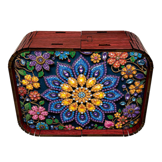 1pc Mandala Wooden Music Box Diamond Painting Art Kit Unique Gift for Christmas