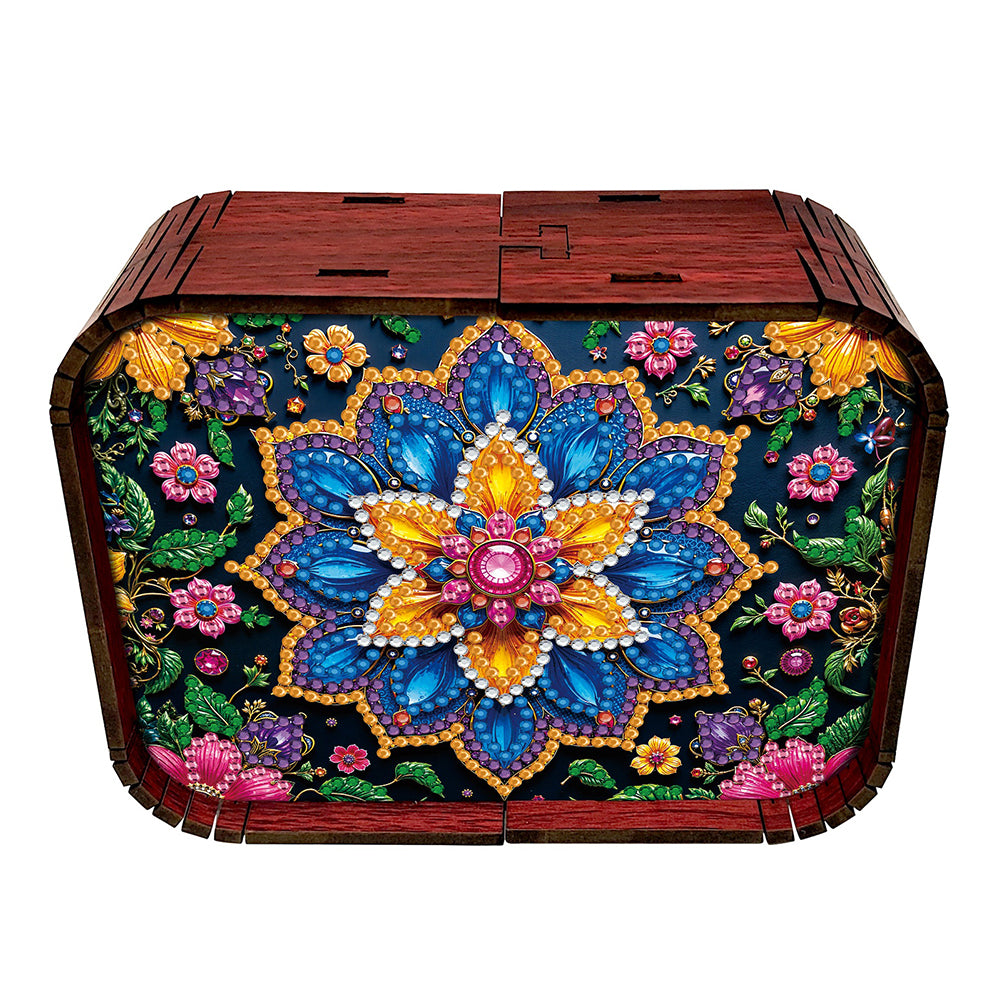 1pc Mandala Wooden Music Box Diamond Painting Art Kit Unique Gift for Christmas