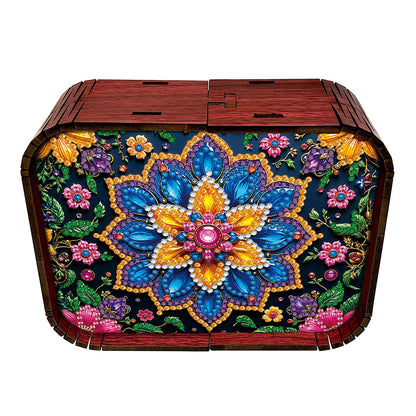 1pc Mandala Wooden Music Box Diamond Painting Art Kit Unique Gift for Christmas