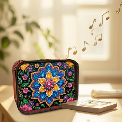 1pc Mandala Wooden Music Box Diamond Painting Art Kit Unique Gift for Christmas