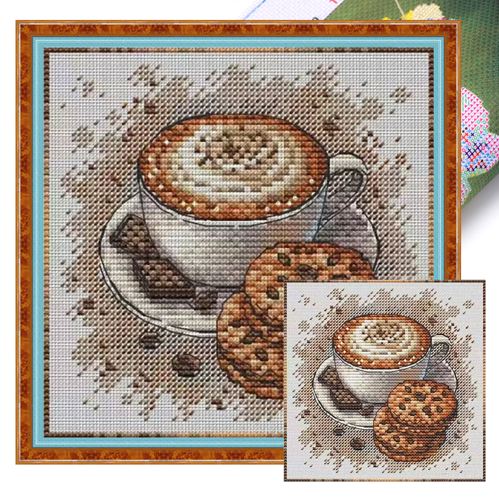 Coffee Cookies - Stamped Cross Stitch 23*23CM£¨Fairy Brand £©