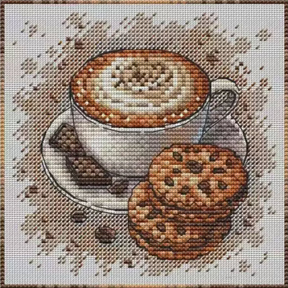 Coffee Cookies - Stamped Cross Stitch 23*23CM£¨Fairy Brand £©