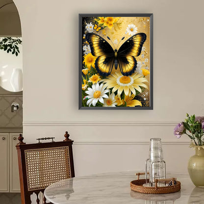 Dairy And Butterfly - Full Round Drill Diamond Painting 30*40CM