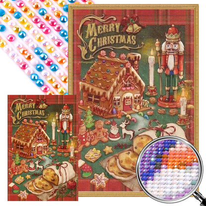 Christmas Nutcracker - Full Round Drill Diamond Painting 40*60CM(Partial AB)