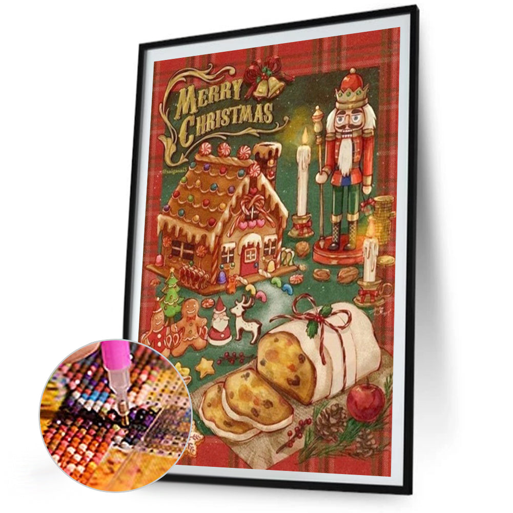 Christmas Nutcracker - Partial AB Full Round Drill Diamond Painting 40*60CM