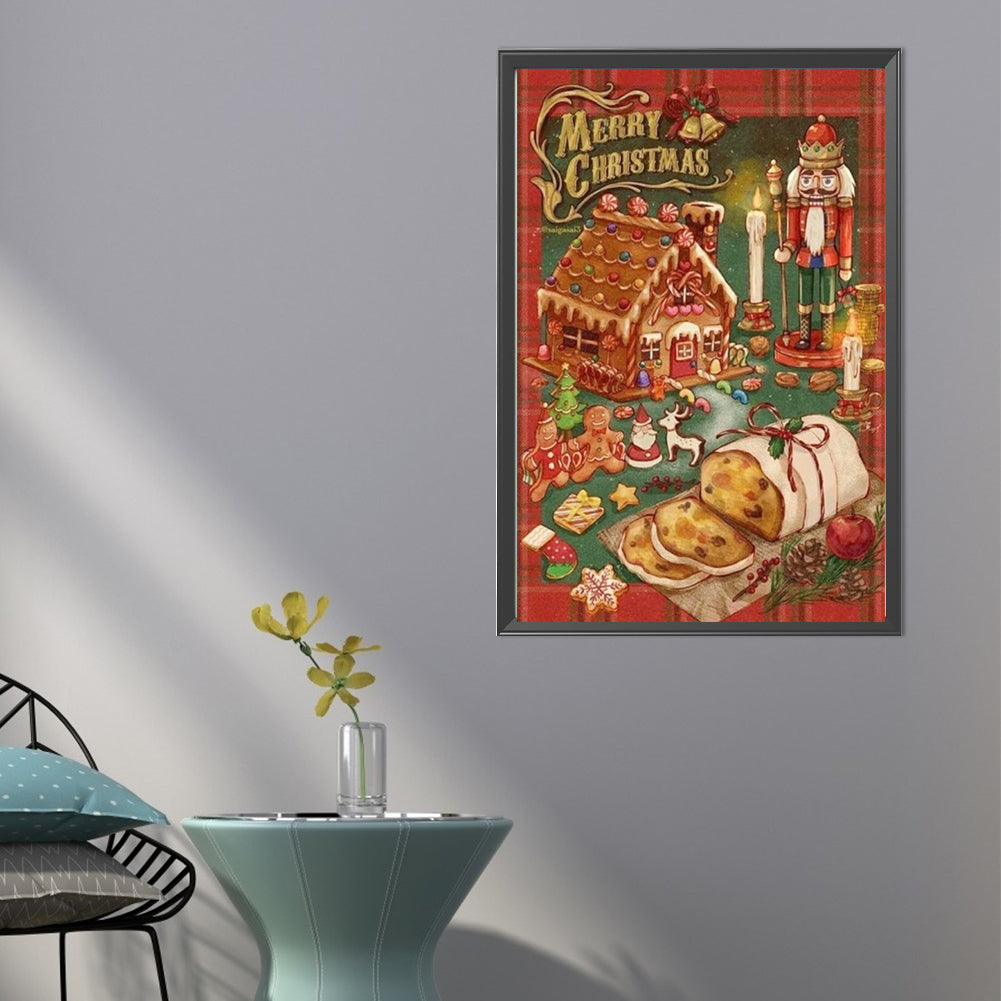 Christmas Nutcracker - Full Round Drill Diamond Painting 40*60CM(Partial AB)