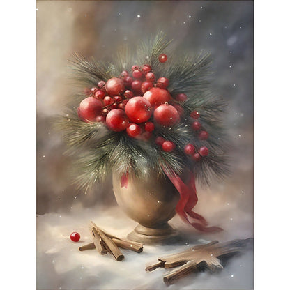 Christmas Vase - 11CT Stamped Cross Stitch 40*53CM