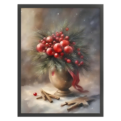 Christmas Vase - 11CT Stamped Cross Stitch 40*53CM