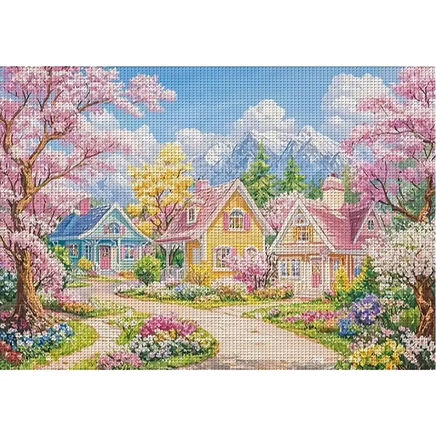 Idyllic Cottage - 11CT Stamped Cross Stitch 85*65CM£¨Mona Lisa Brand£©