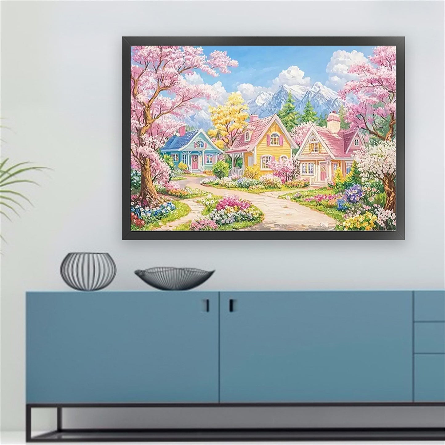Idyllic Cottage - 11CT Stamped Cross Stitch 85*65CM£¨Mona Lisa Brand£©