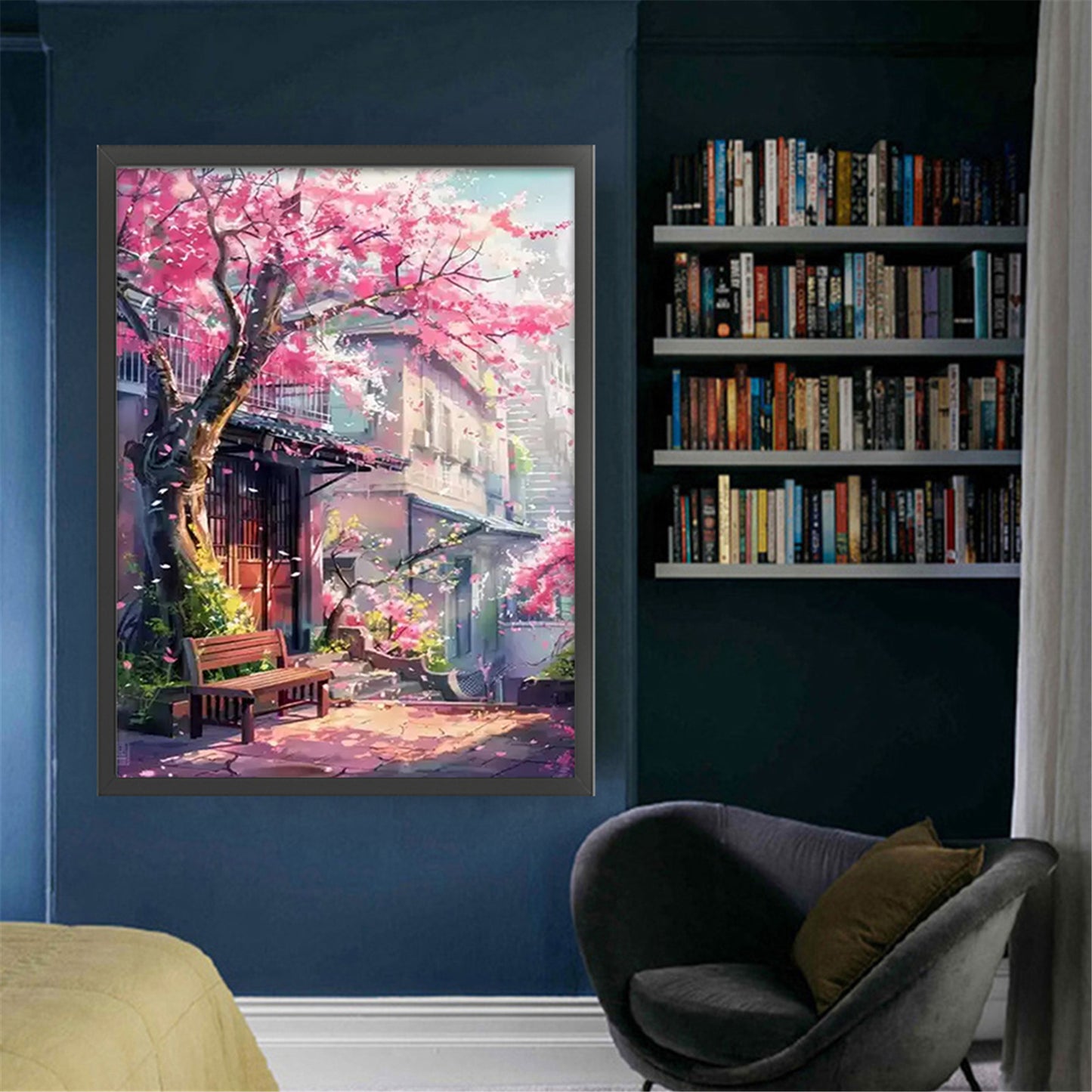 Under The Cherry Blossom Trees - 11CT Stamped Cross Stitch 50*68CM£¨Mona Lisa Brand£©