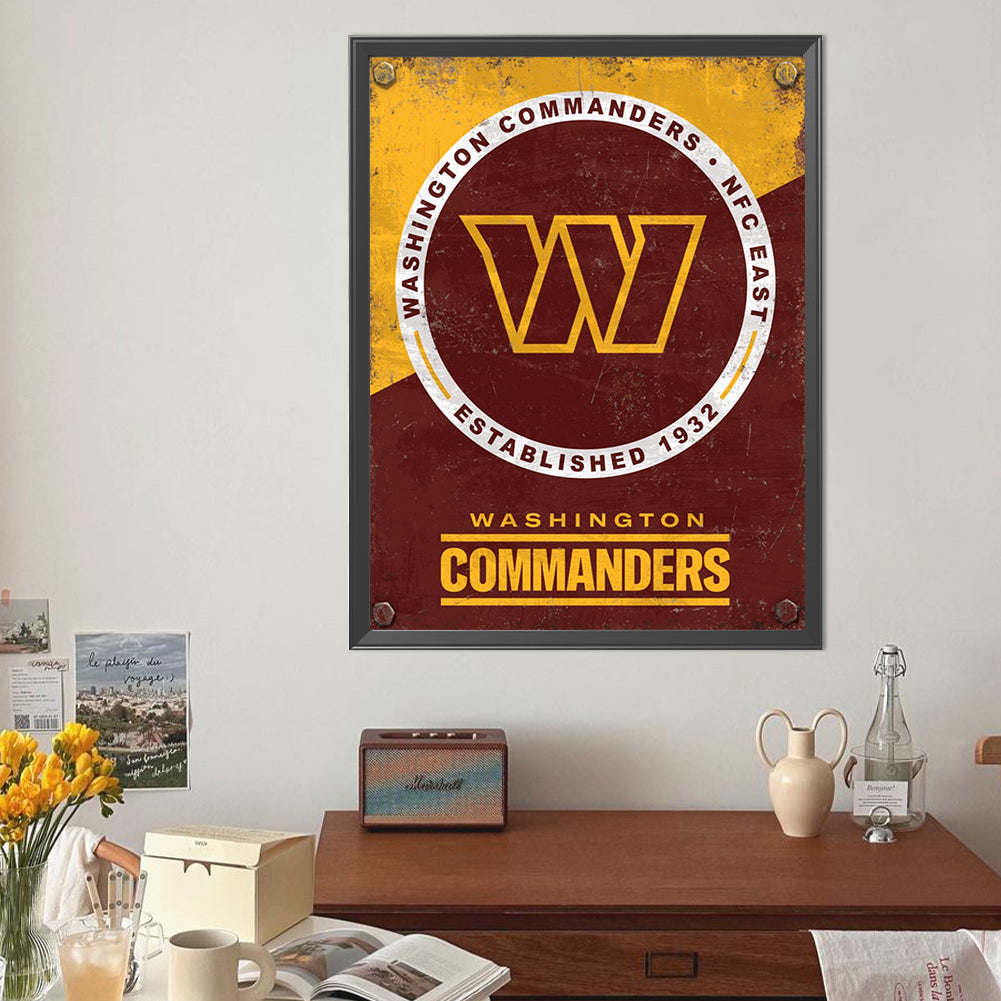 Washington Commanders Nfc - Full Round Drill Diamond Painting 40*50CM