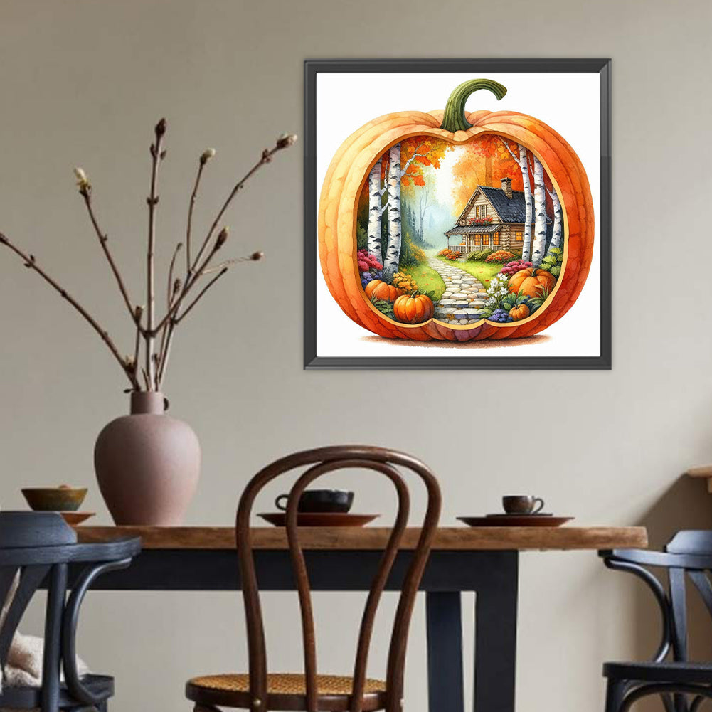 Autumn Pumpkins - Full Round Drill Diamond Painting 40*40CM