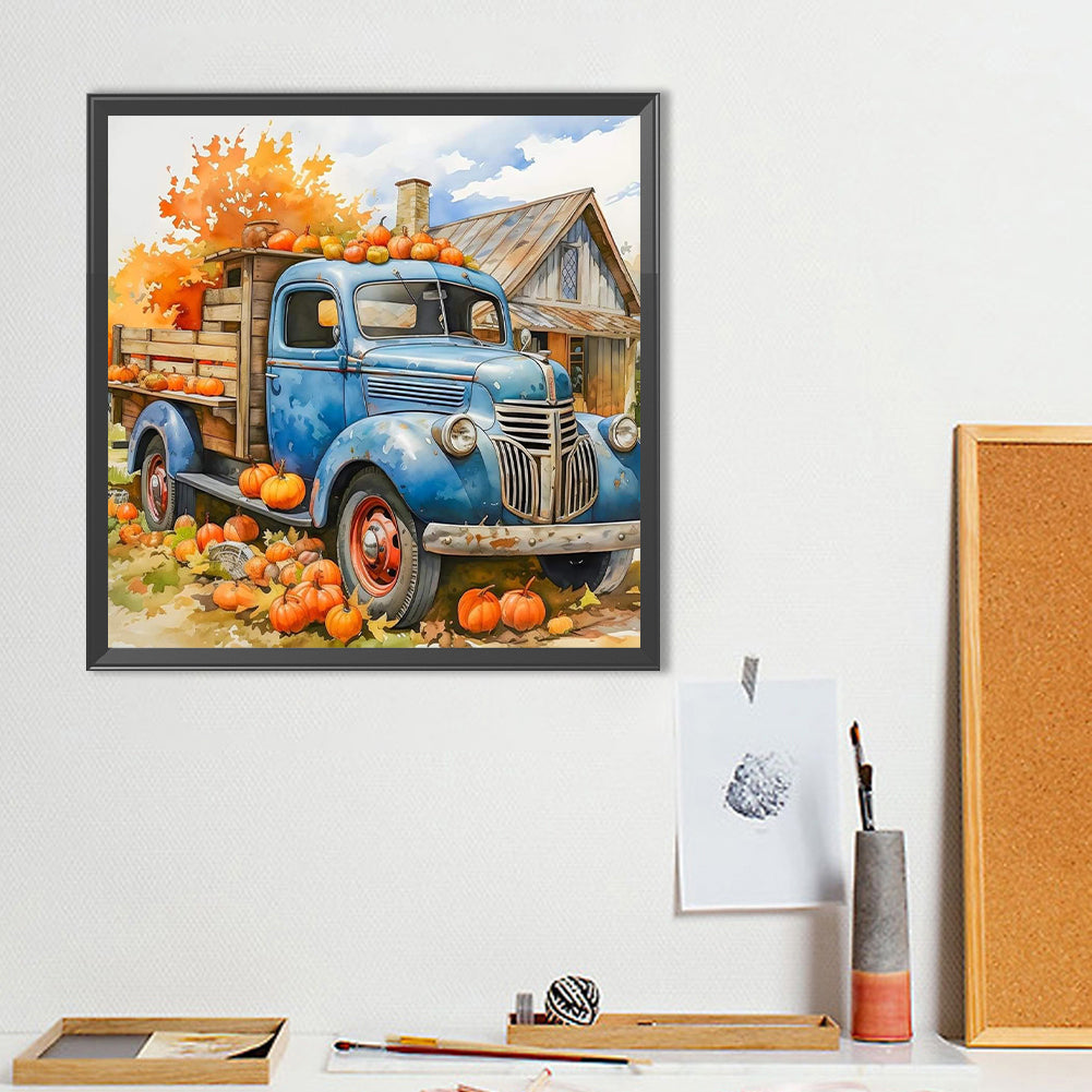 Autumn Car - Full Round Drill Diamond Painting 40*40CM