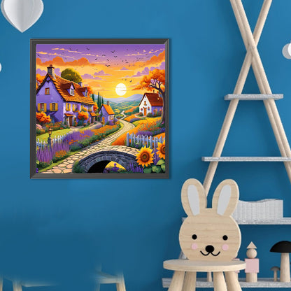 Autumn Scenery - Full Round Drill Diamond Painting 40*40CM