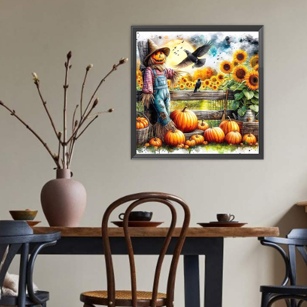 Autumn Sunflowers - Full Round Drill Diamond Painting 40*40CM