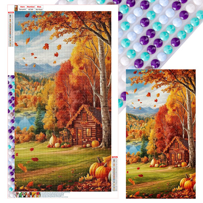 Autumn Atmosphere - Full Round Drill Diamond Painting 40*70CM
