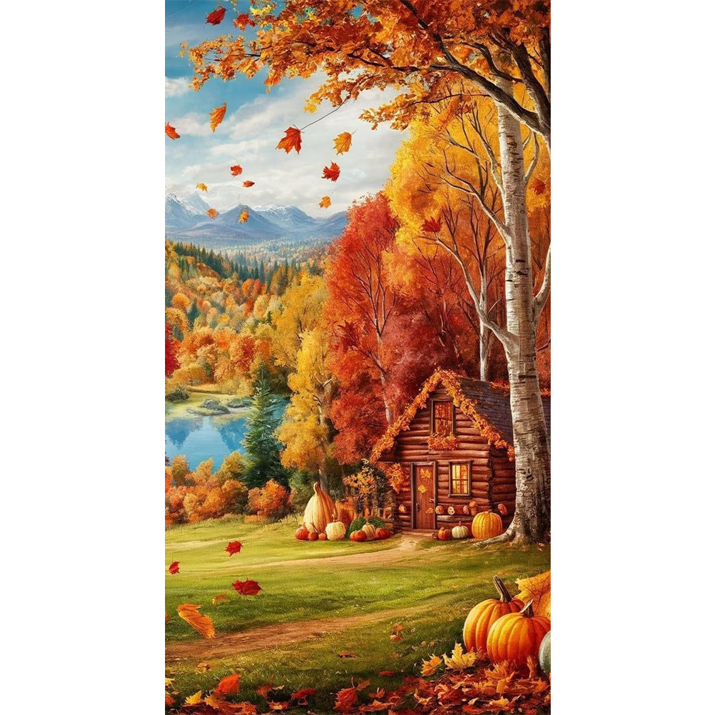 Autumn Atmosphere - Full Round Drill Diamond Painting 40*70CM