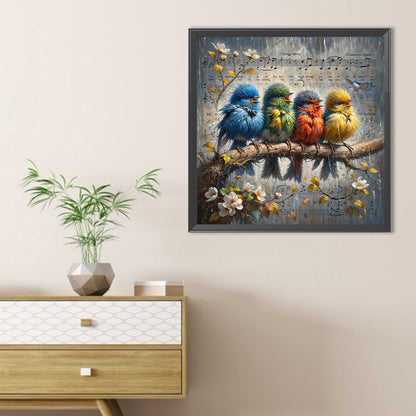 Bird - Full Round Drill Diamond Painting 40*40CM