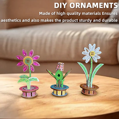 3D Puzzle DIY Wooden Flower 3D Puzzle Wooden Flower for Youngster (MOSBA101)