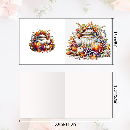 6PCS DIY Diamond Art Greeting Cards Congratulations Cards & Gifts (Halloween)