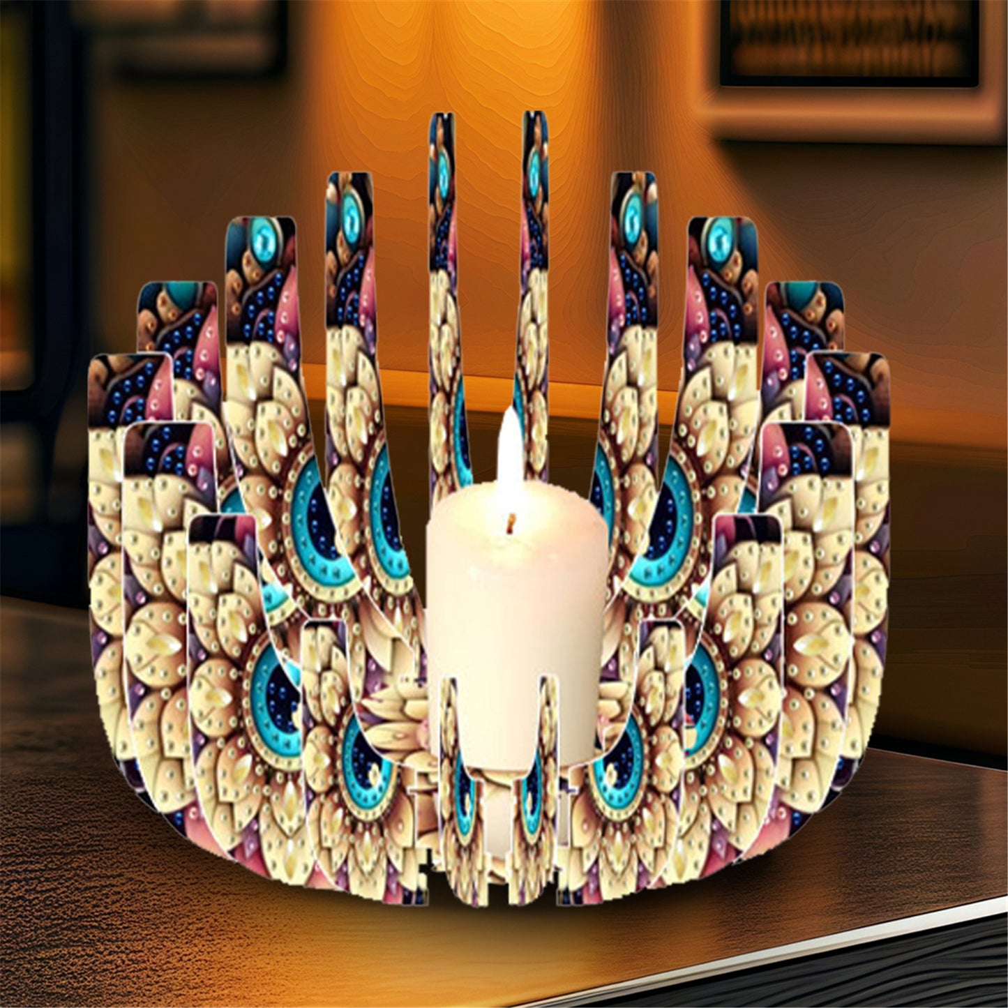 DIY Diamond Art Painting Kits of Candle Holder for Aromatherapy Home Decor