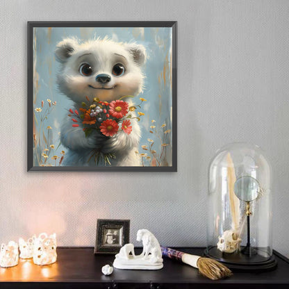 Cute Polar Bear - Full Square Drill Diamond Painting 30*30CM