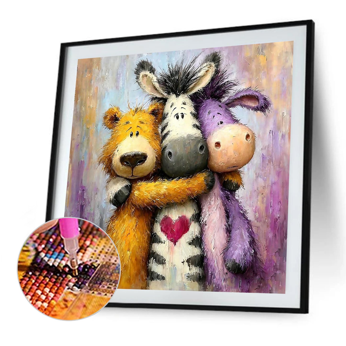 Cute Zebra - Full Square Drill Diamond Painting 30*30CM