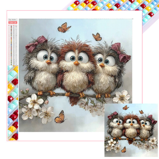 Cute Bird - Full Square Drill Diamond Painting 30*30CM