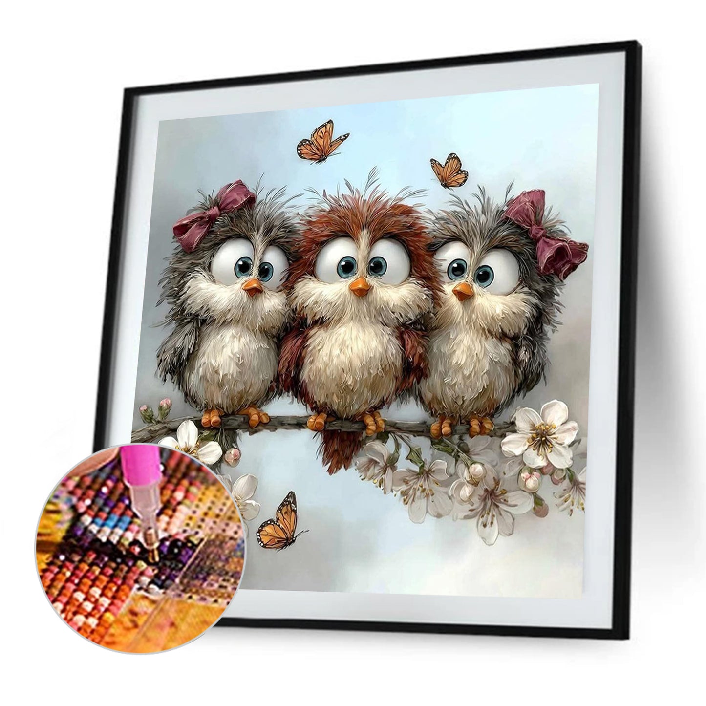 Cute Bird - Full Square Drill Diamond Painting 30*30CM