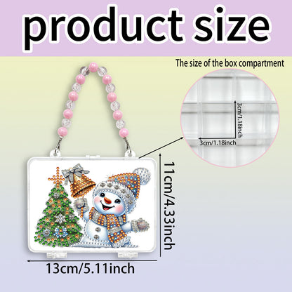 DIY Diamond Painting Bead Storage Bag Rhinestones Jewelry Case (Christmas Tree)