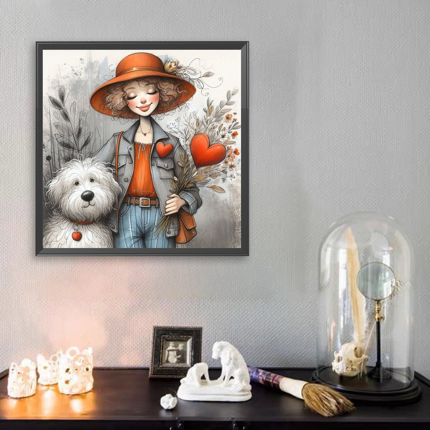 Crazy Little Girl - Full Square Drill Diamond Painting 40*40CM