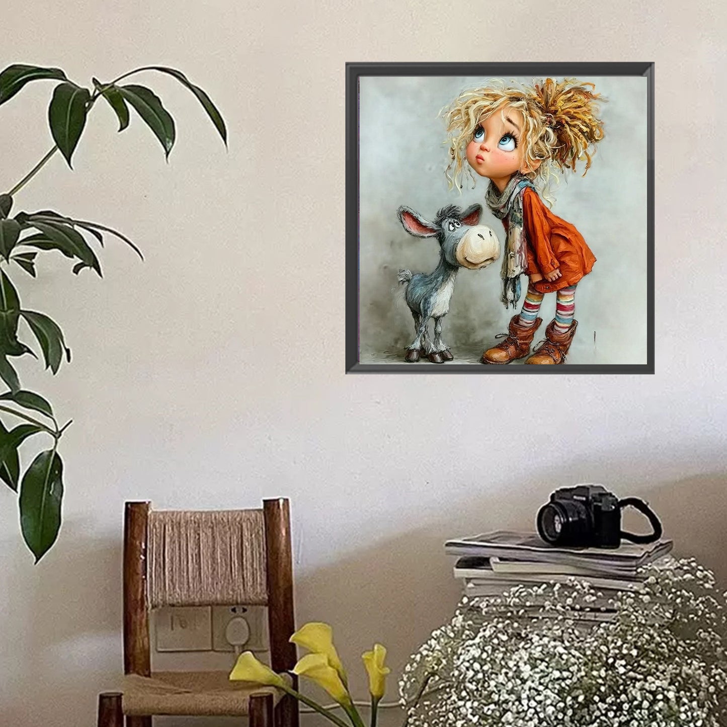 Crazy Little Girl - Full Square Drill Diamond Painting 40*40CM