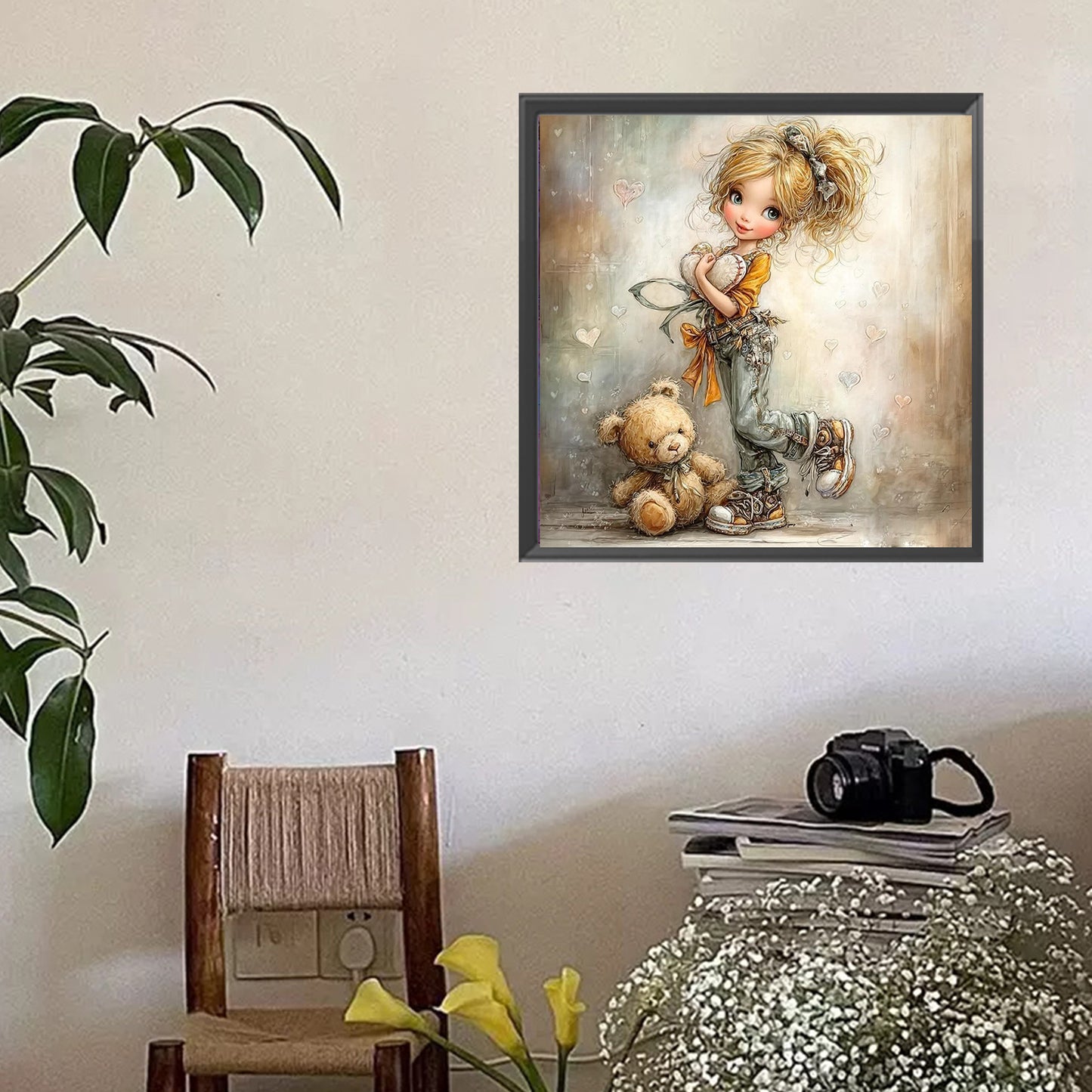 Crazy Little Girl - Full Square Drill Diamond Painting 40*40CM