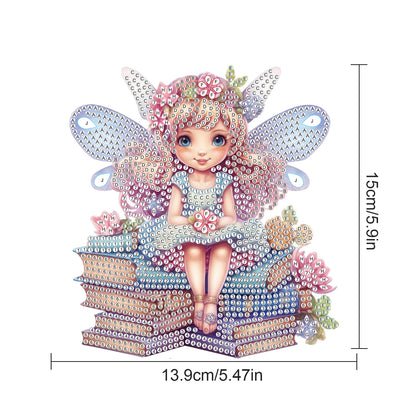 2pcs Elf Girl 2D Flat DIY Diamond Painting Set Diamond Art Pendant Wall Decor