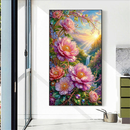 Flowers - Full Round Drill Diamond Painting 40*70CM