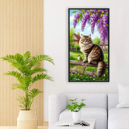 Cats - Full Round Drill Diamond Painting 40*70CM