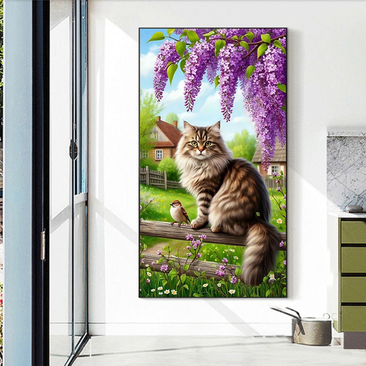 Cats - Full Round Drill Diamond Painting 40*70CM