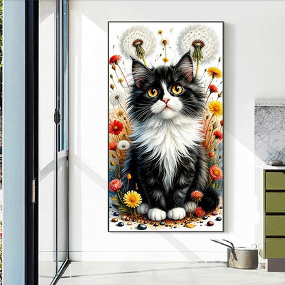 Cats - Full Round Drill Diamond Painting 40*70CM