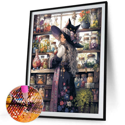 Magic Witch - Full Square Drill Diamond Painting 40*50CM