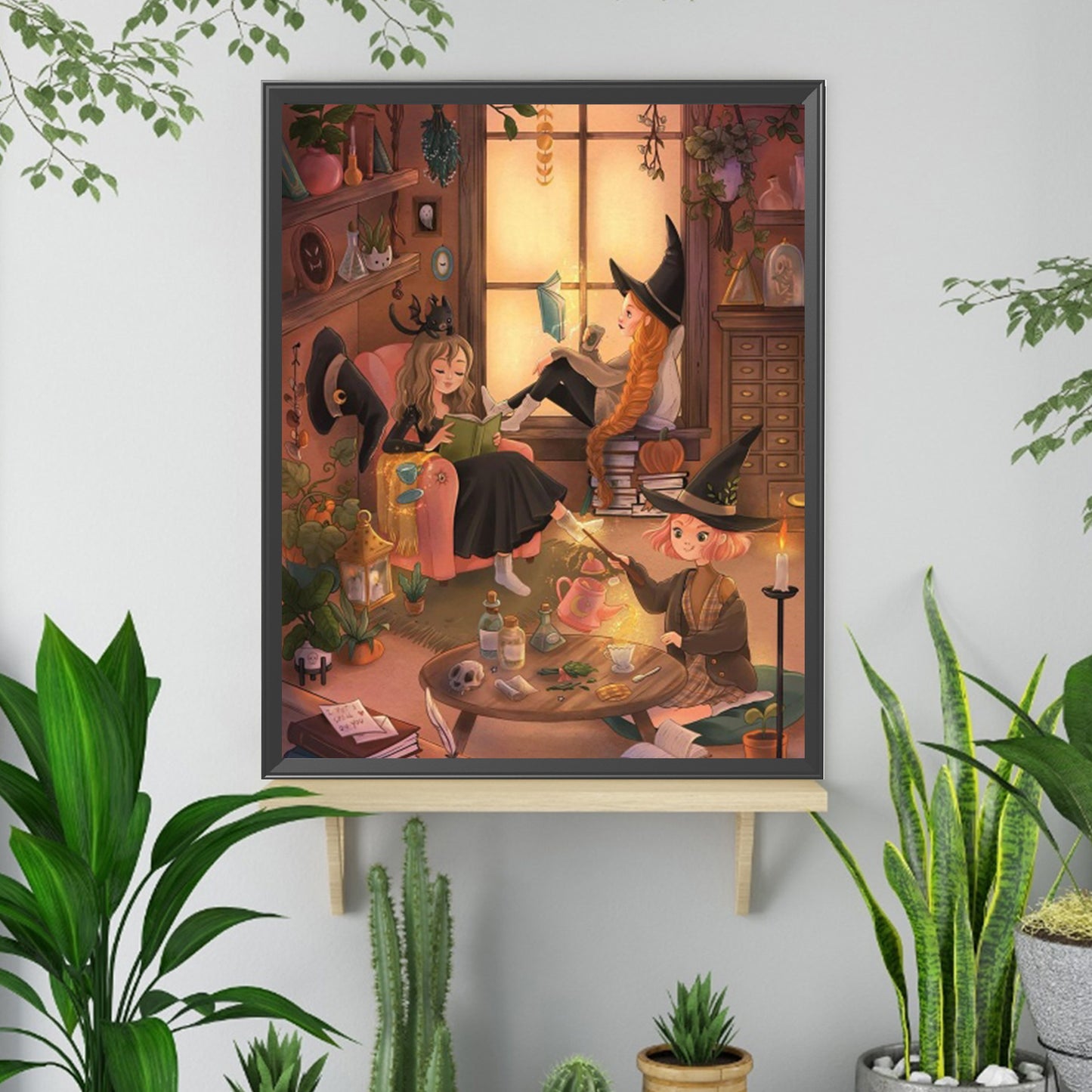 Magic Witch - Full Square Drill Diamond Painting 40*50CM