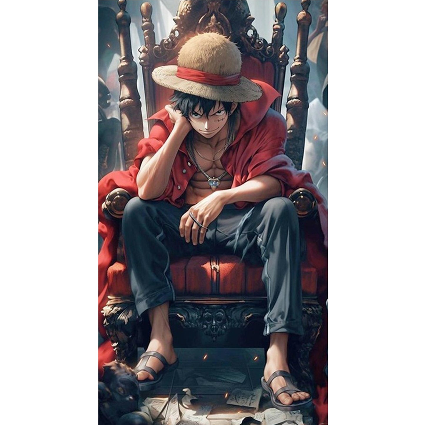 One Piece: Luffy - Full Round Drill Diamond Painting 40*70CM