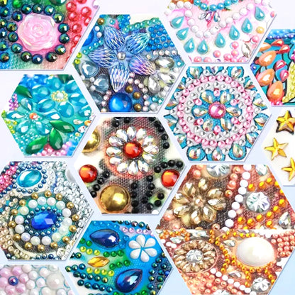 5D DIY PU Diamond Art Note Box with 160 Sheets Paper Memo Pad Holder (Skull)(Halloween)